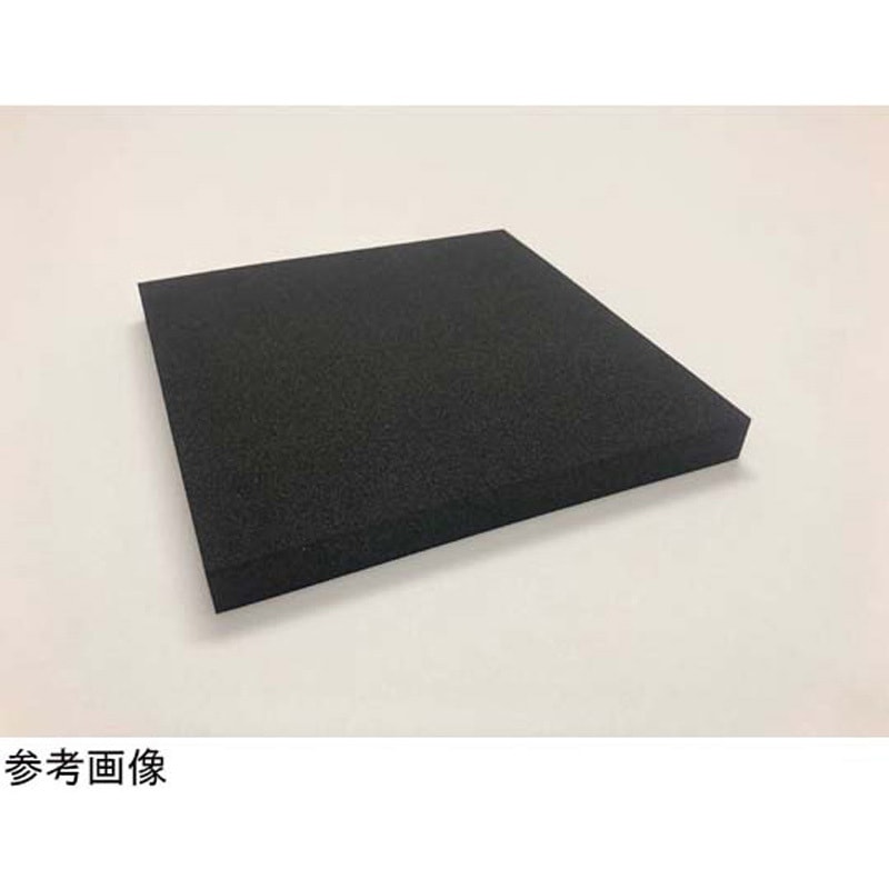 導電性ゴムスポンジ E-4385 イノアック 黒色 粘着無しタイプ 厚さ20mm