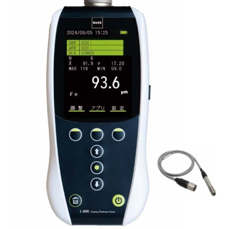 膜厚計 渦電流式プローブ付 ケツト科学研究所 デジタル膜厚計 【通販