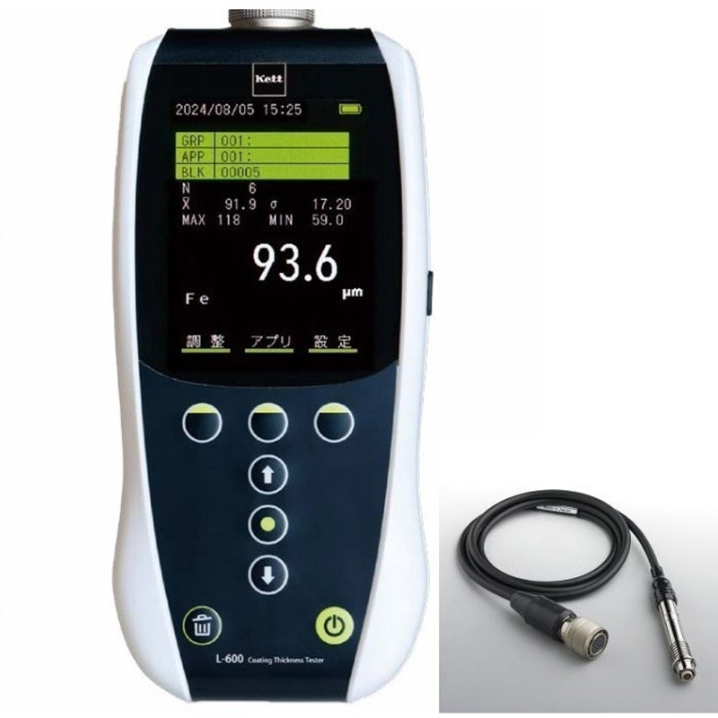 L-600-S+EP-200 膜厚計 電磁式形状適応プローブ付 1セット ケツト科学研究所 【通販モノタロウ】 163,900円