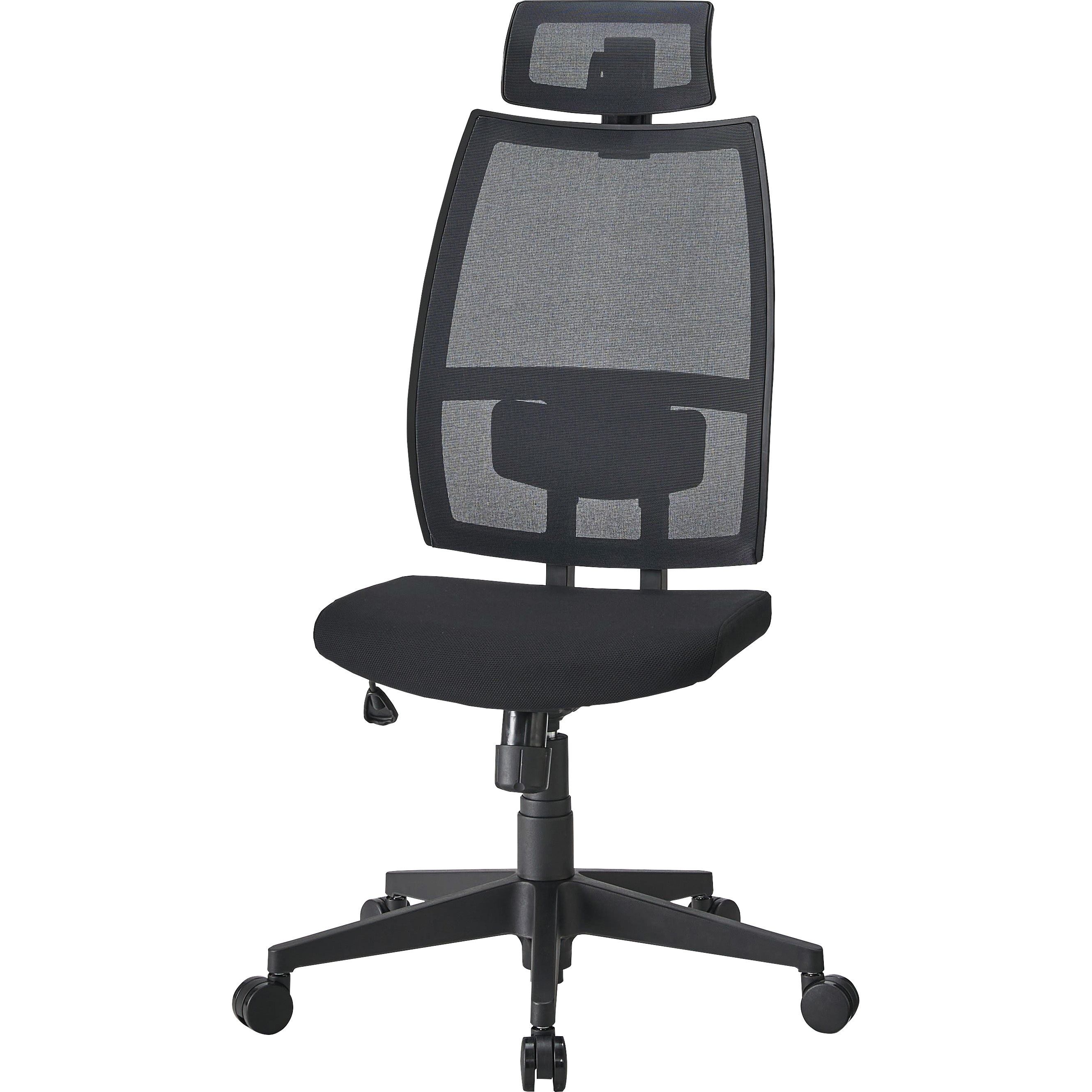 KSI-149BK オフィスチェア 井上金庫販売 キャスターあり 肘掛なし ブラック色   KSI-149BK