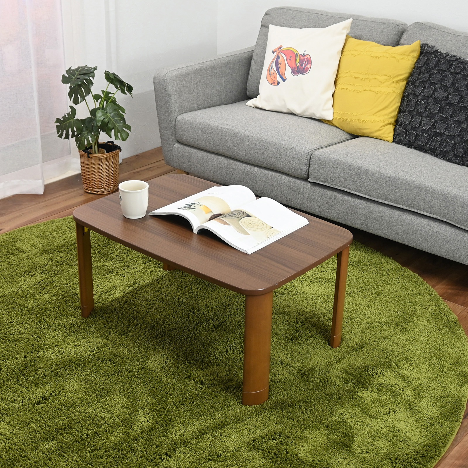 TP-7550 BR 継脚付折り畳みテーブル フクダクラフト 高さ37cm幅75cm