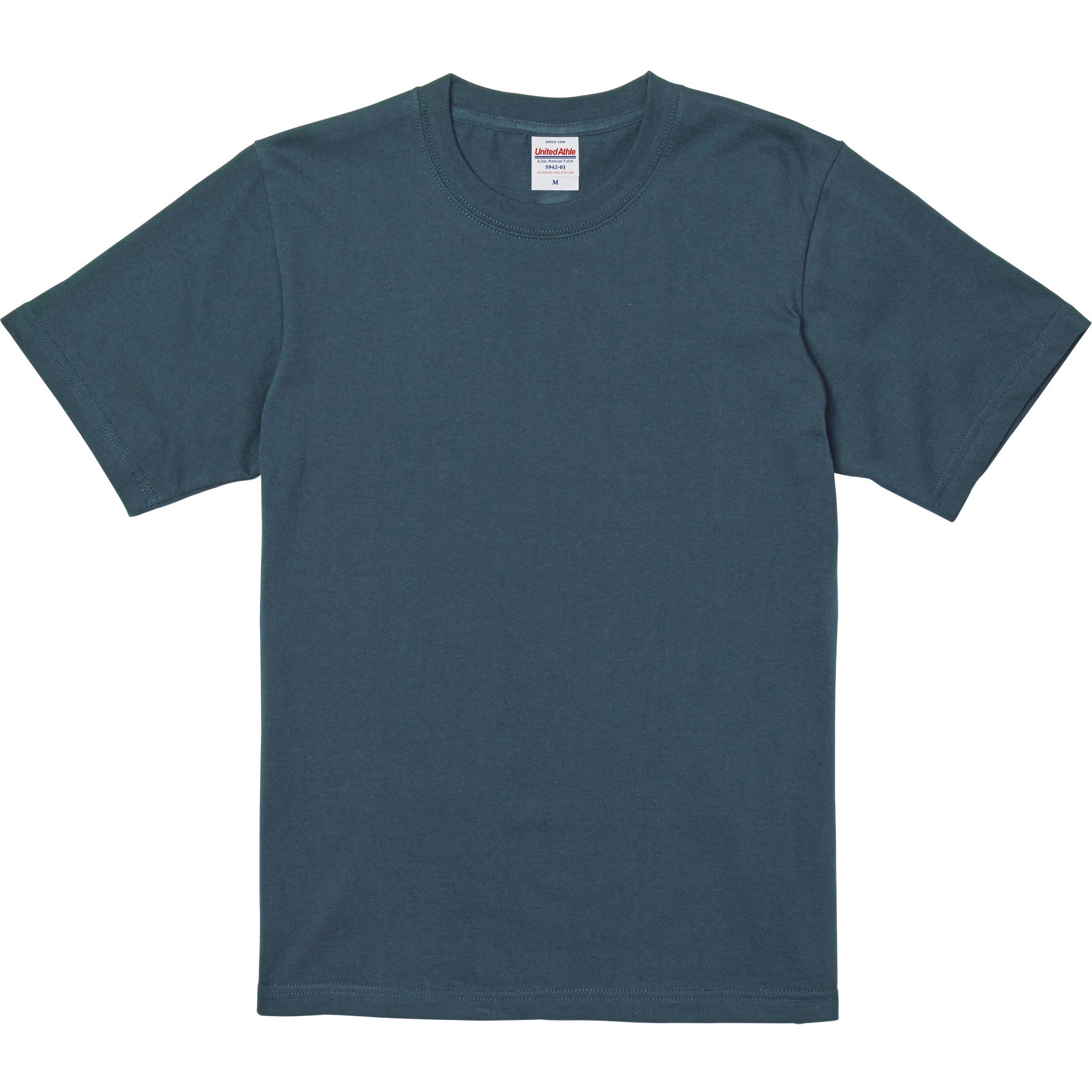 5942ー01 6．2オンス プレミアTシャツ ユナイテッドアスレ スレート色