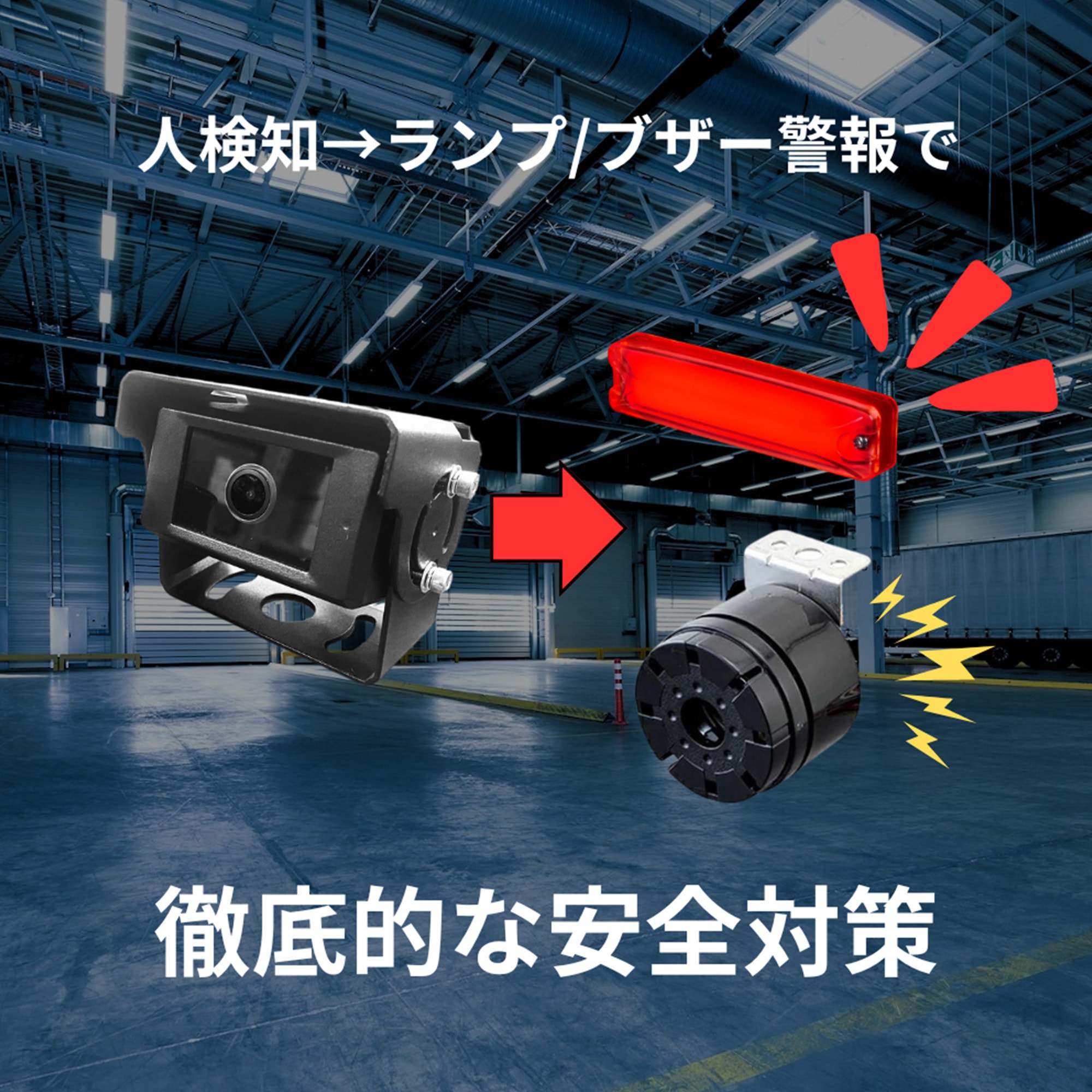MT1-DETAI-SET-A(1カメラ) フォークリフト 人検知AIカメラ