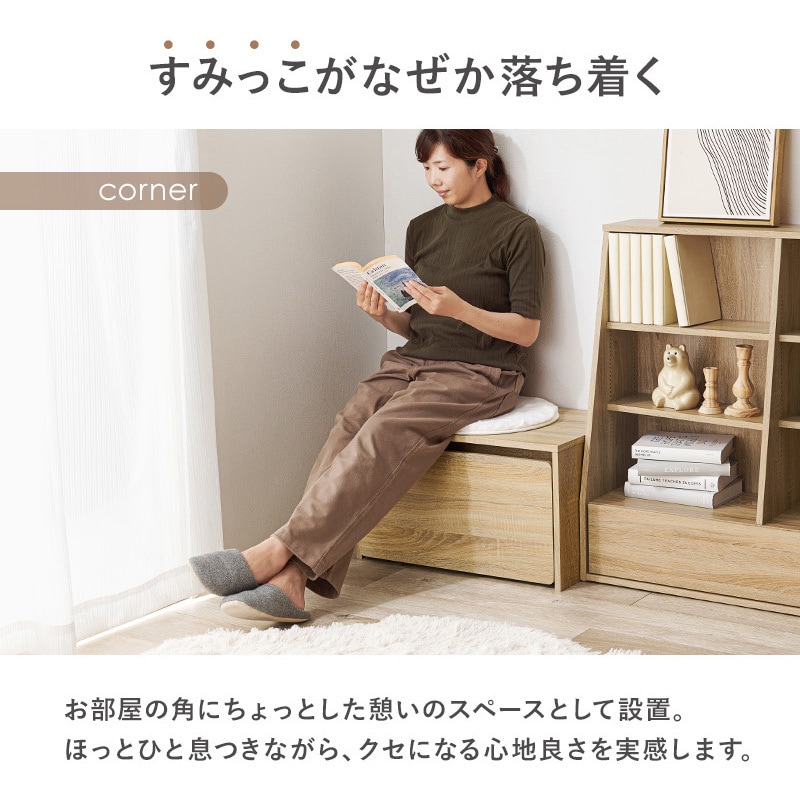 RBC-1135WS 3WAY ベンチ 選べる 幅 60 cm / 90 cm 収納ベンチ 玄関収納 