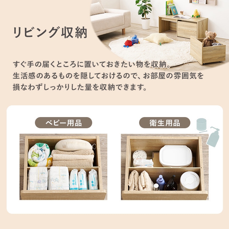 RBC-1136NA 3WAY ベンチ 選べる 幅 60 cm / 90 cm 収納ベンチ 玄関収納