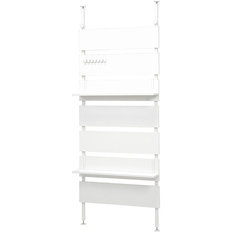 KTR-3148WH 突っ張り 棚 選べるサイズ 幅40 / 幅60 / 幅80 cm 天井 つっぱり 収納 ラック パーテーション スリム 萩原 1台(1台) KTR-3148WH