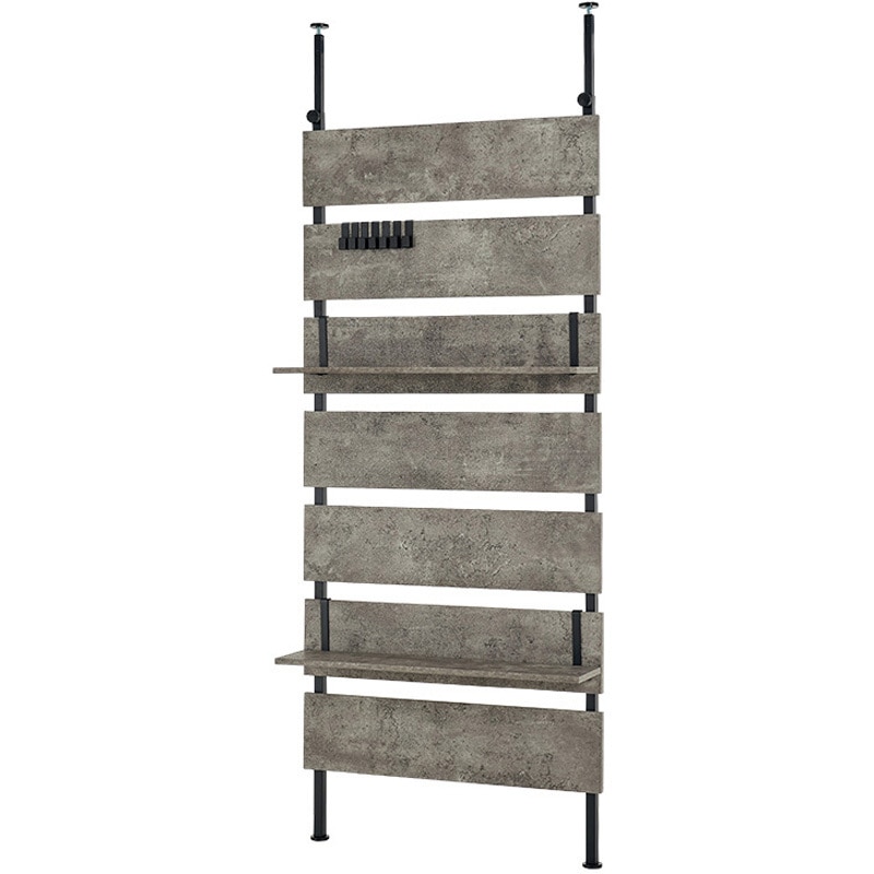 ルチ　オリジナルウォールラック HAGiHARA 突っ張り ウォールラック 幅80cm ラダーラック 棚 壁面