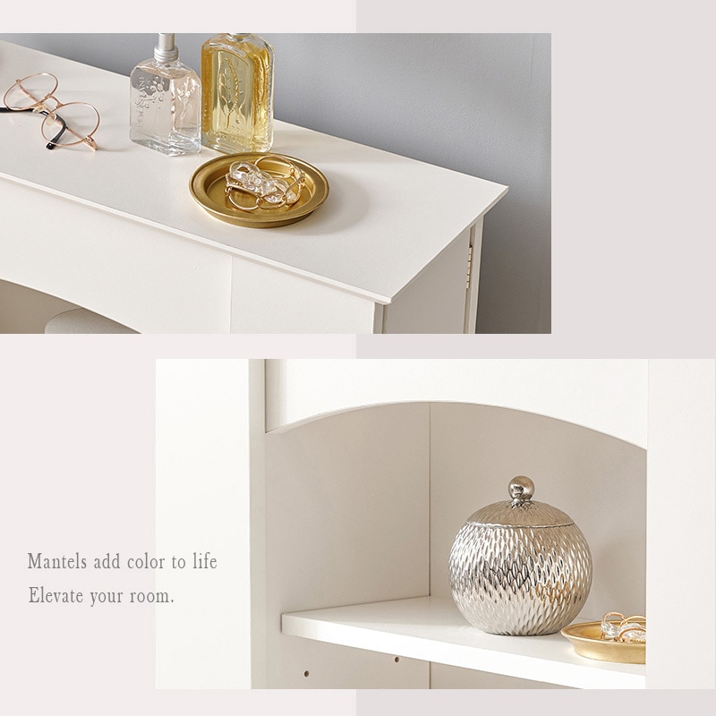 飾り棚　マントルピース RCC-1545WH 隠し収納 付き マントルピース 装飾棚 飾り棚 選べる