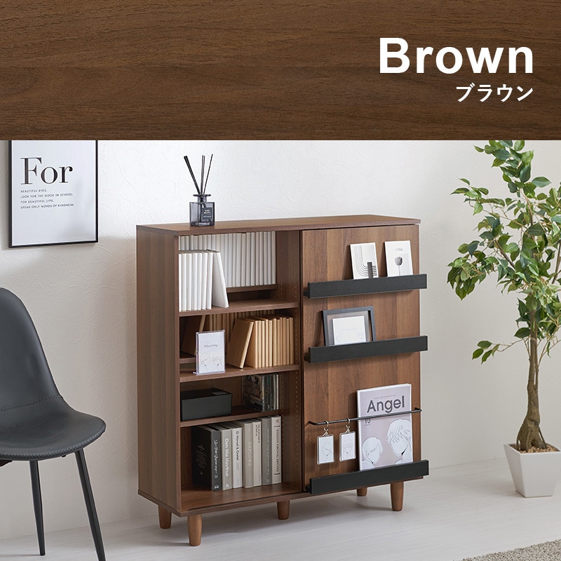 VKB-7273NA [ コミック 収納 約400冊 ]脚つき 大容量 本棚 推し活 収納