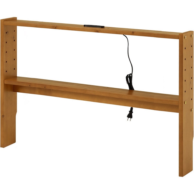 WH-7710S-LBR コンセント付き 後付け ヘッドボード 宮棚 選べる 4