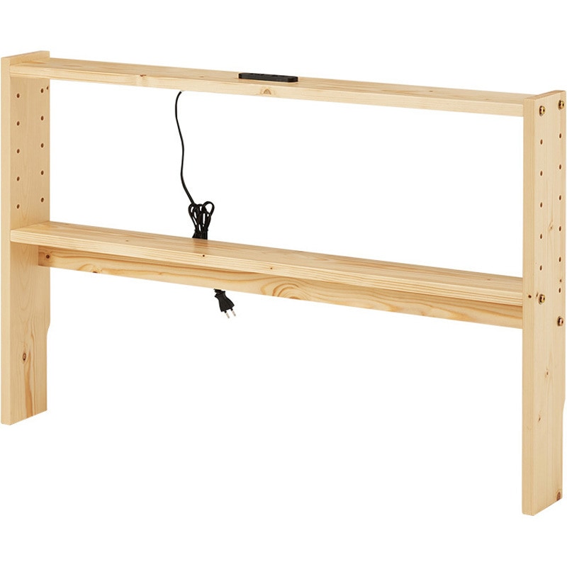 WH-7710S-NA コンセント付き 後付け ヘッドボード 宮棚 選べる 4サイズ