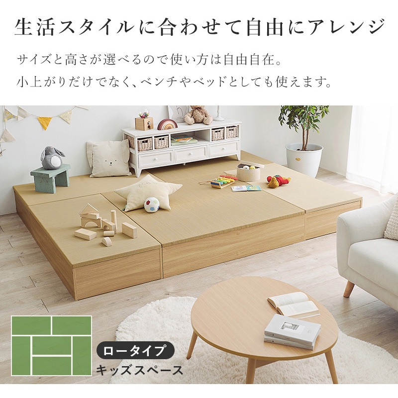 RUD-1159NA 4サイズから選べる 収納付き ユニット畳 小上がり 畳 萩原
