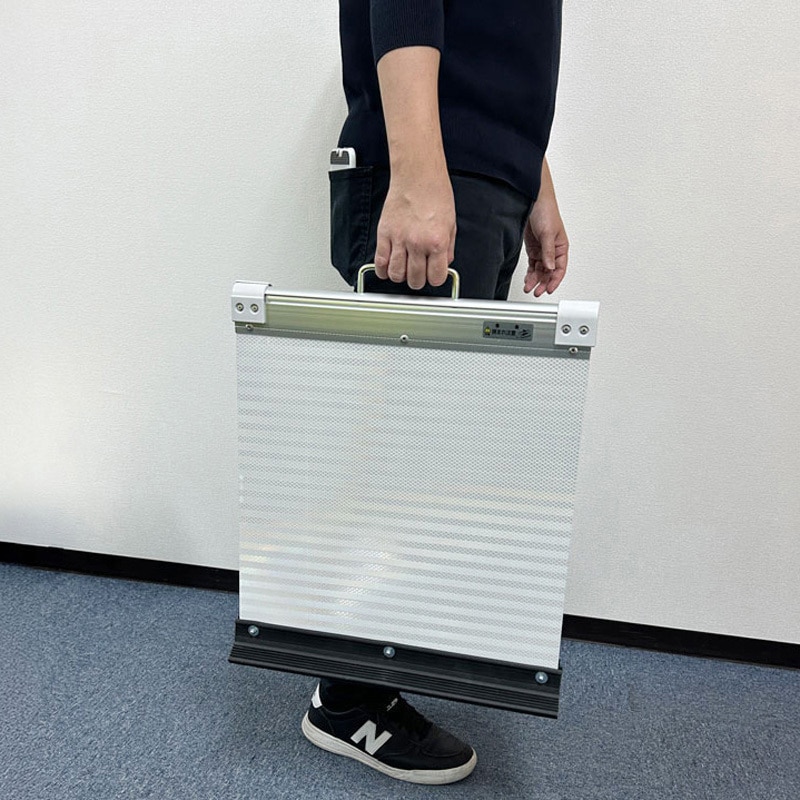 197379 高輝度反射 折りたたみ看板 小 (450×450) 黄 片面 1台 サイン