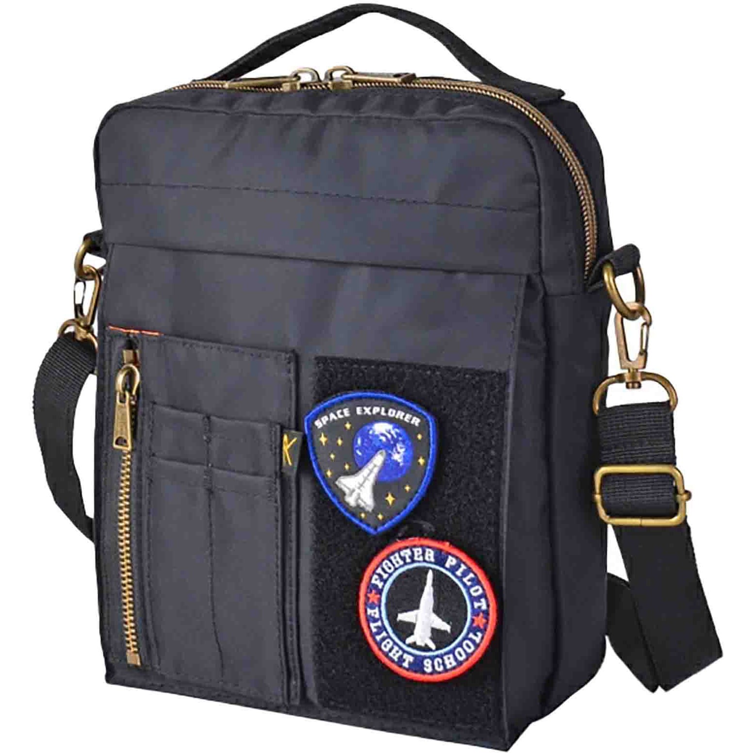 45077 ROTHCO エアフォース 縦型ショルダーバッグ 45077 ROTHCO ブラック色