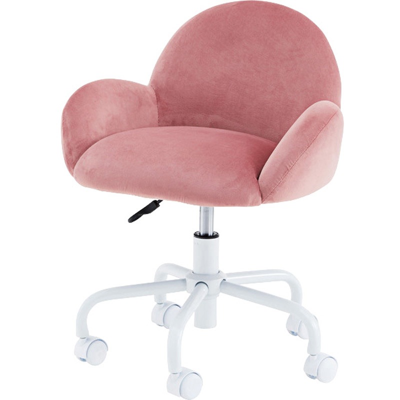 SH-01-RKC-401-PK デスクチェア 昇降機能 回転式 ホームテイスト ピンク色 寸法54×50×64-72mm  SH-01-RKC-401-PK