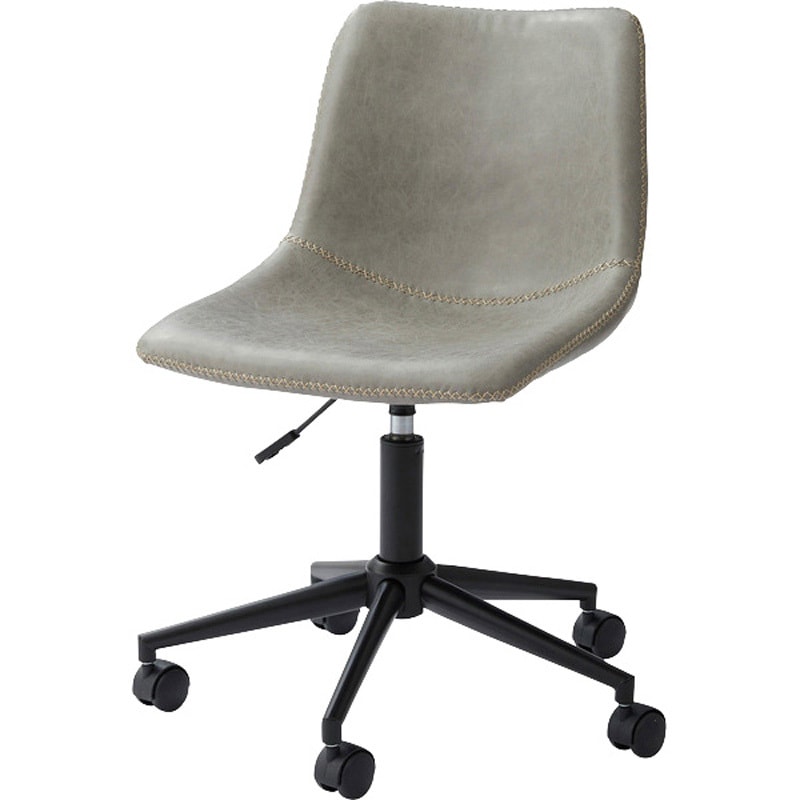 SH-01-PC-77-GY デスクチェア 昇降機能 回転式 ホームテイスト キャスターあり グレー色   SH-01-PC-77-GY