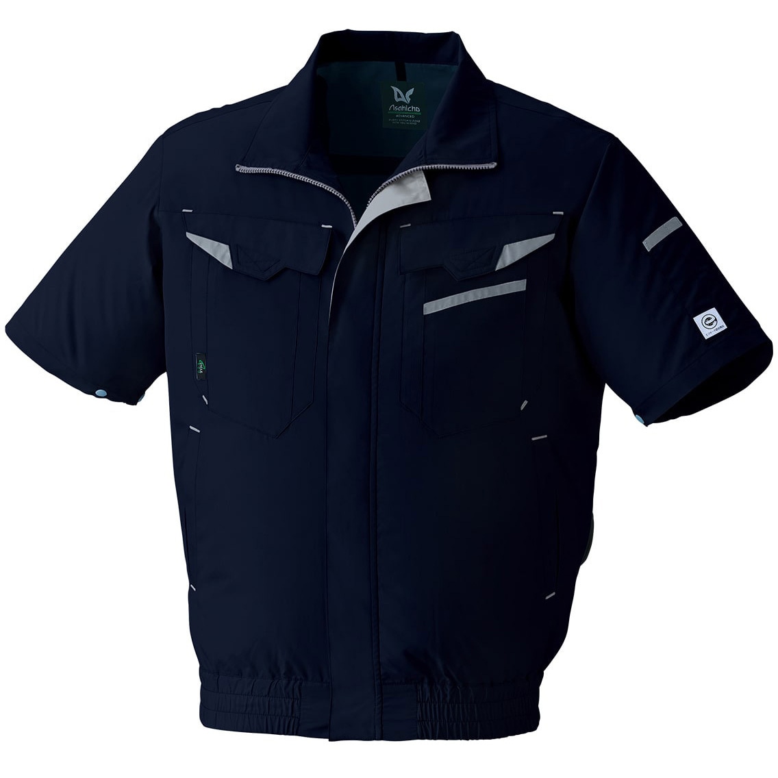 9208 空調服半袖ブルゾン E9208 Asahicho(旭蝶繊維) ネイビー色 サイズM