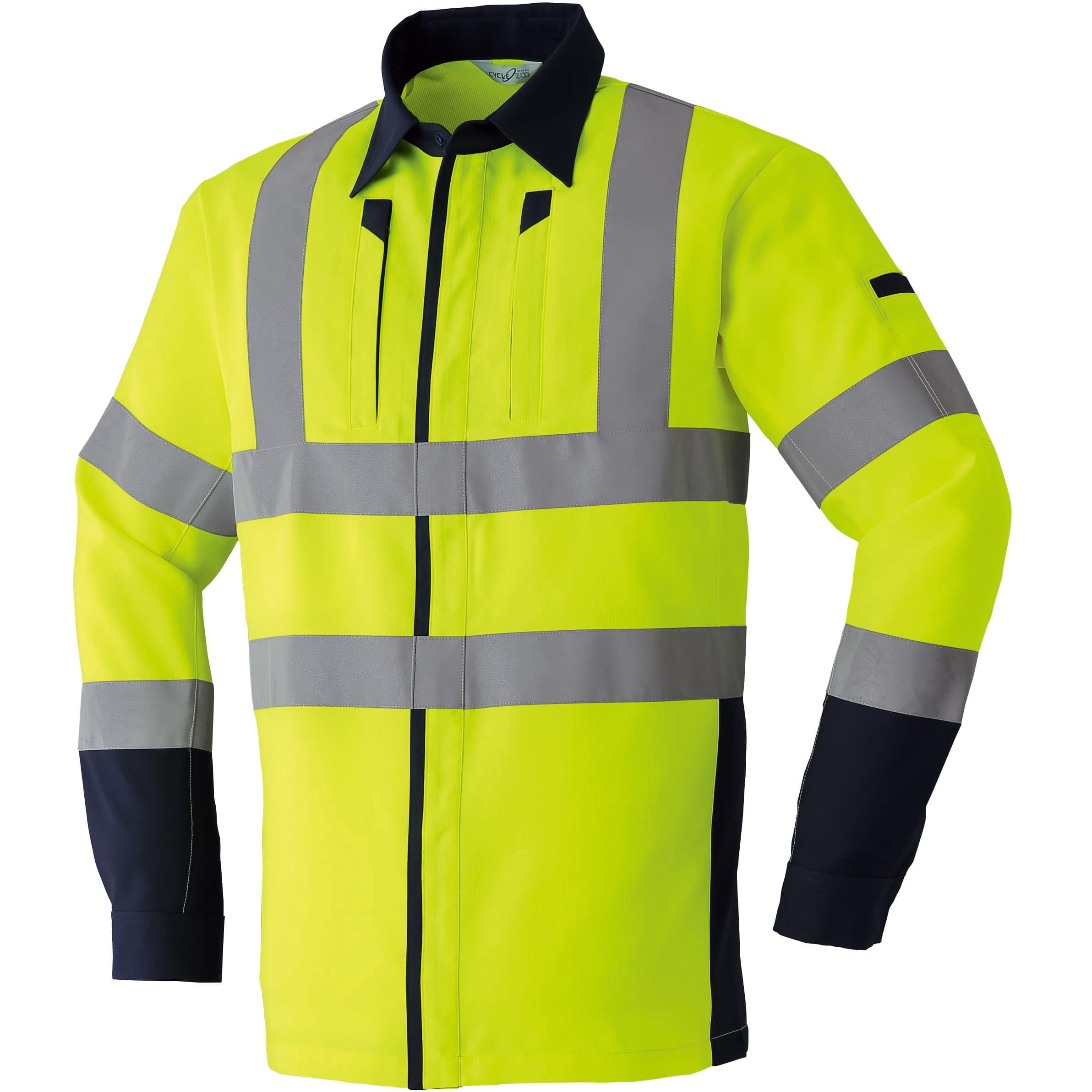 E7874 高視認長袖シャツ E7874 Asahicho(旭蝶繊維) サイズ3L