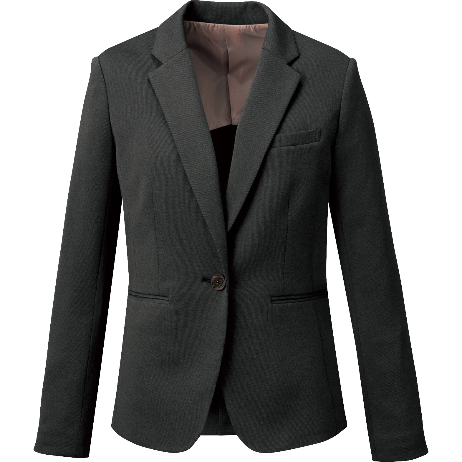 FJ15742 ニットテーラードジャケット フォーク(Nuovo) 女性用 チャコールグレー色 19号サイズ  FJ15742 24,486円