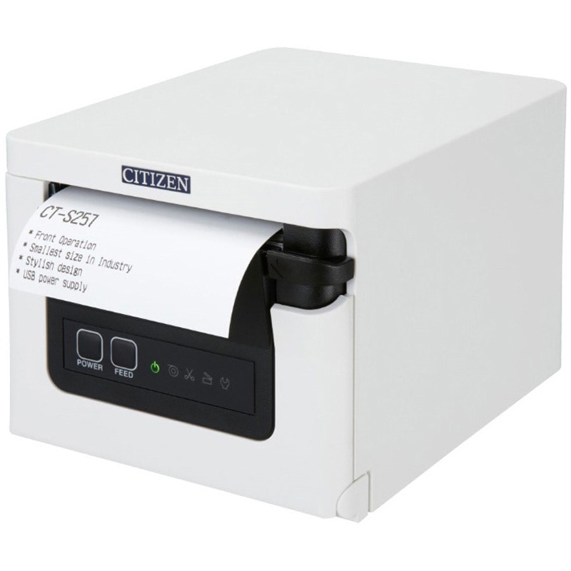【未使用】シチズンCT-S257RSJWH/レシートプリンター CT-S257RSJWH サーマルレシートプリンター 1台 シチズンシステムズ