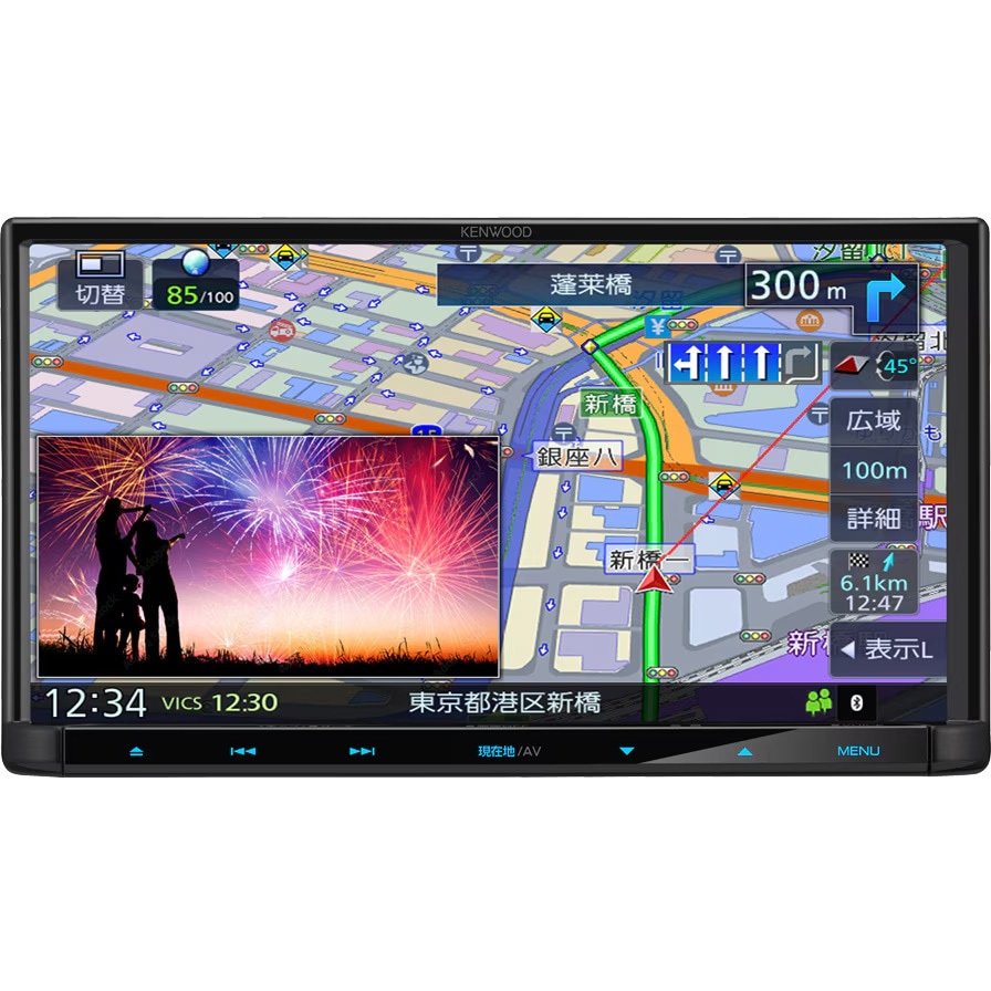 MDR-L612W USB/SD AVナビゲーションシステム JVC 画面サイズ7インチ 
