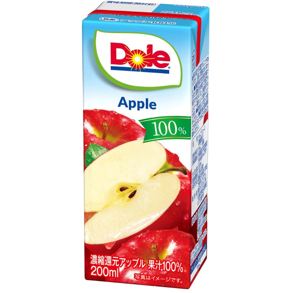 Doleアップル100% 雪印メグミルク 紙パック 内容量200mL 本数12 【通販