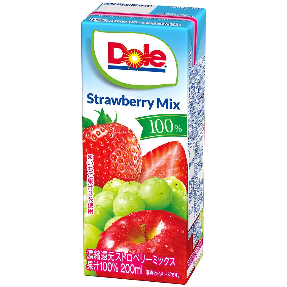 Dole ストロベリーミックス 1セット(200mL×18本) 雪印メグミルク
