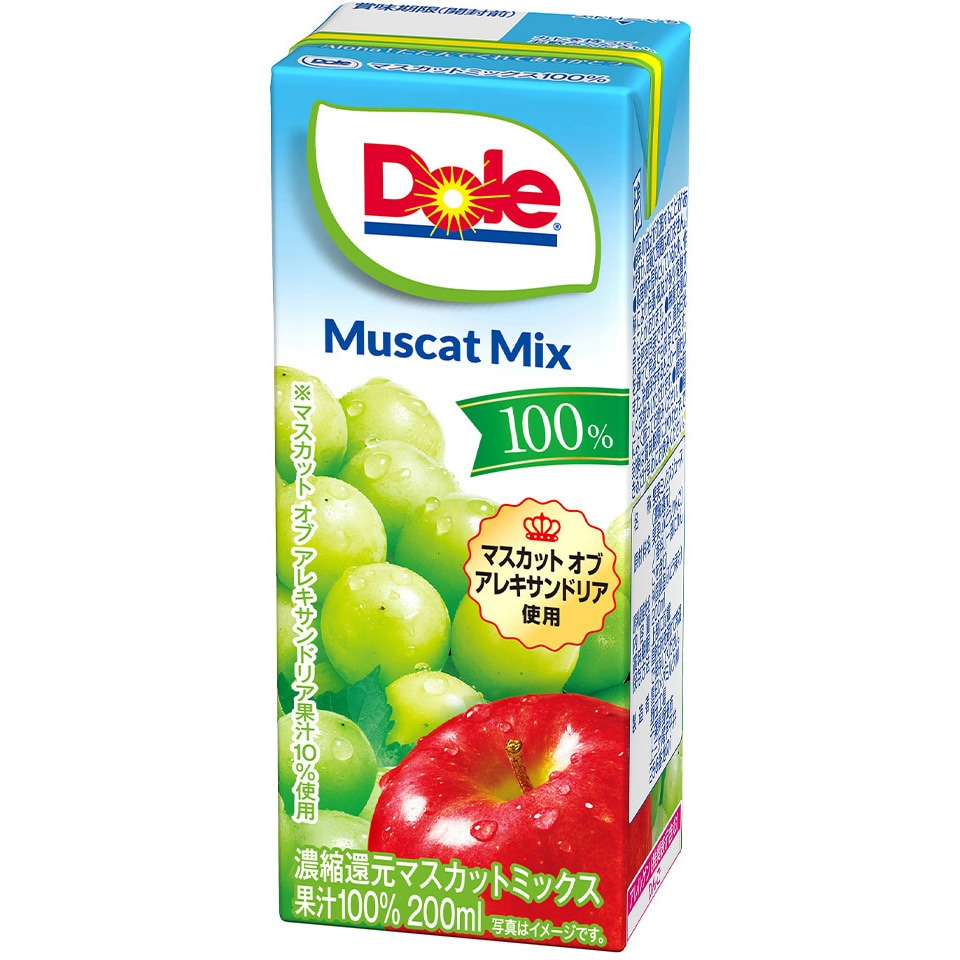 Dole マスカットミックス 1セット(200mL×12本) 雪印メグミルク 【通販