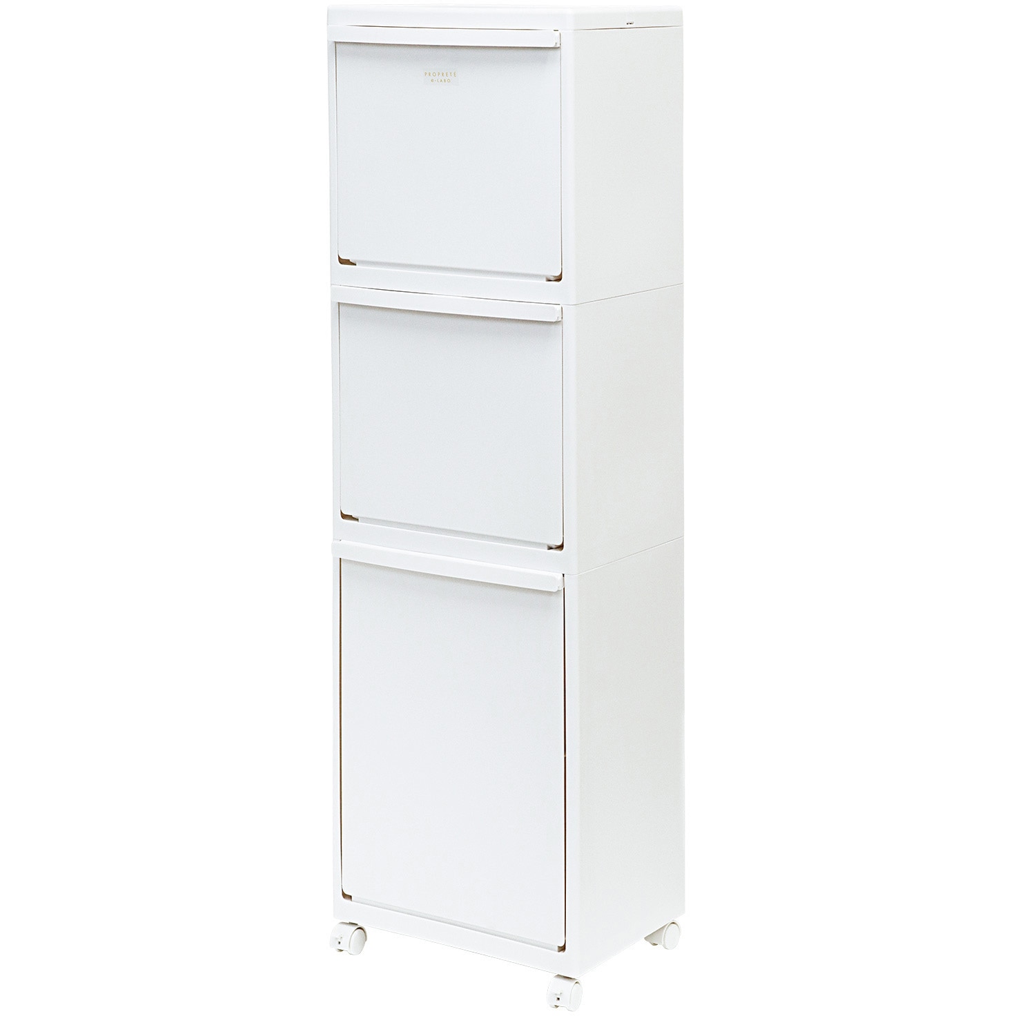ELP-3531 PROPRETE×e-LABO 多段分別 リブプラス 容量(約)上2段各15/下段25L 段数3   ELP-3531
