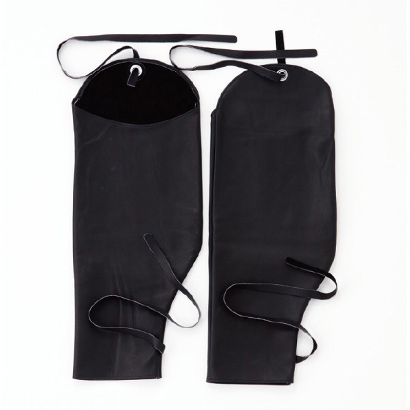 G-802B 牛クレスト腕カバー 柏田製作所 国産牛表革 ブラック色  1双 G-802B