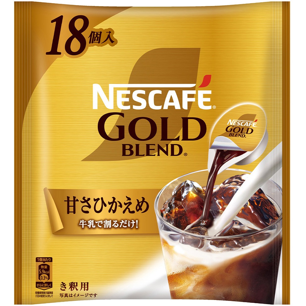ネスカフェ ゴールドブレンド ポーション 甘さひかえめ 1セット(18個×6