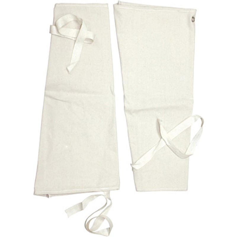 AC-0110 腕カバー 帆布製腕抜 溶接用紐付 1箱 120双入 日光物産(NIKKO) フリー(50cm)サイズ  AC-0110