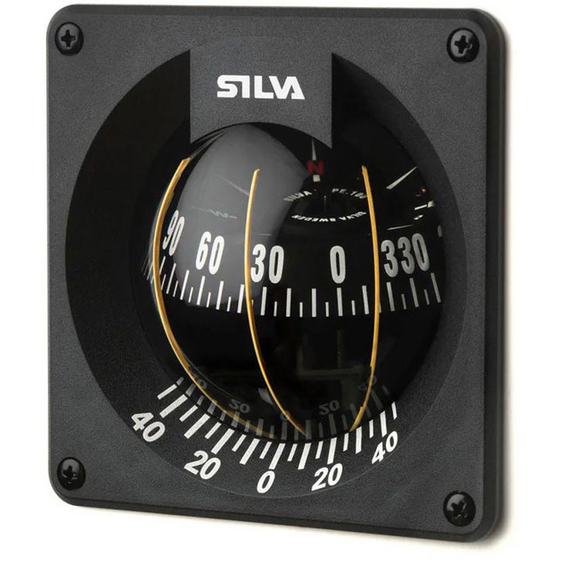 100B/H バルクヘッドタイプコンパス 100B/H SILVA 外径160×160mm