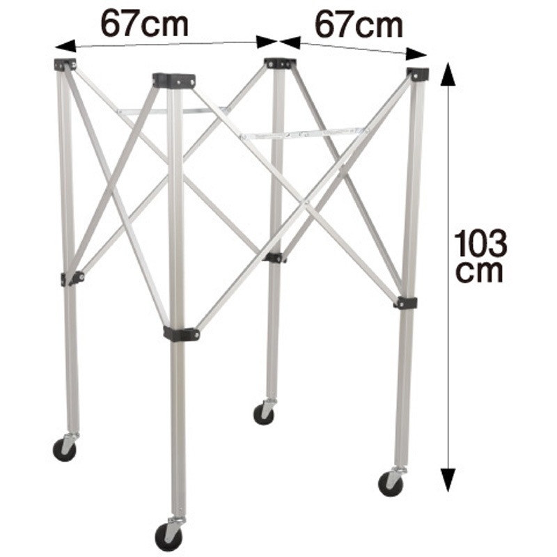 BCF-SP-H ボールカゴ(箱型)フレーム MIKASA (ミカサ) 寸法67×67×H103cm  BCF-SP-H 14,045円