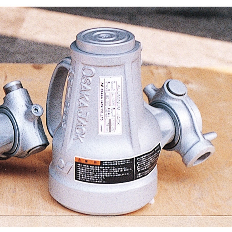 ◆大阪ジャッキ AJ-1008 アルミニウム ジャーナルジャッキ 最低 最高位 175～255mm 10トン 10TON 2台セット △▽8890 未使用 大阪ジャッキ アルミニウムジャッキ ジャーナル