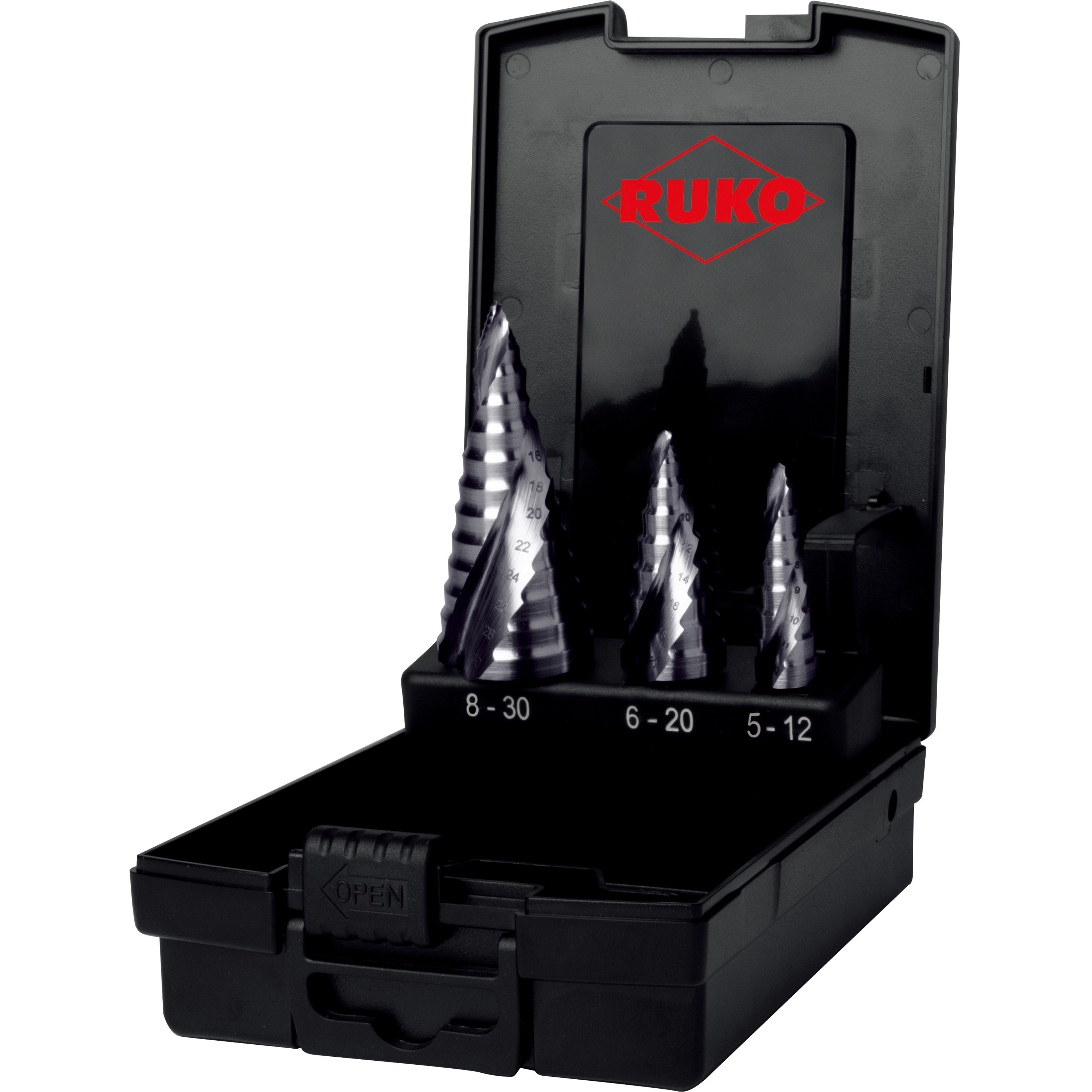 101626PRO スパイラルステップドリル(2枚刃) アルティメットカット ルナテックコーティング RUKO ハイス製