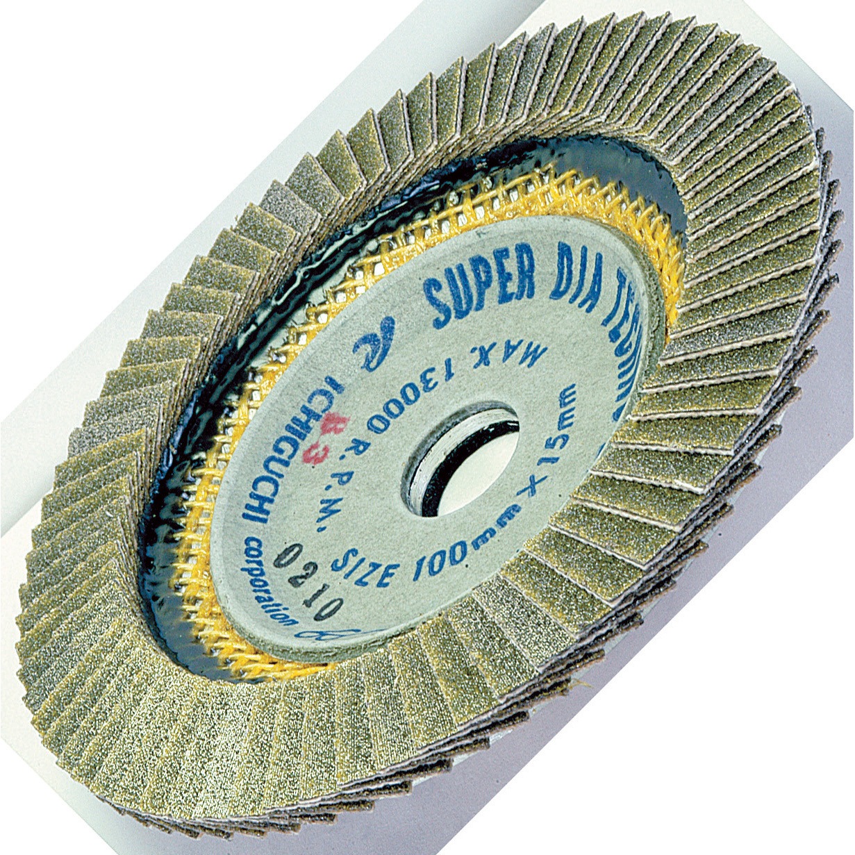 SDTD10015-180 スーパーダイヤテクノディスク イチグチ 粒度180(#) 外径100mm穴径15mm 1枚 SDTD10015-180