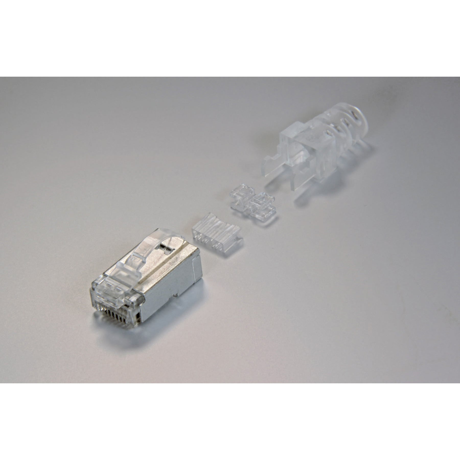Cat5e シールド付RJ45モジュラープラグ 100個入 コーニング VOL-RJ45PLG-5SL (62-9083-33) コーニング Cat5e シールド付RJ45モジュラープラグ (100個入) ( VOL