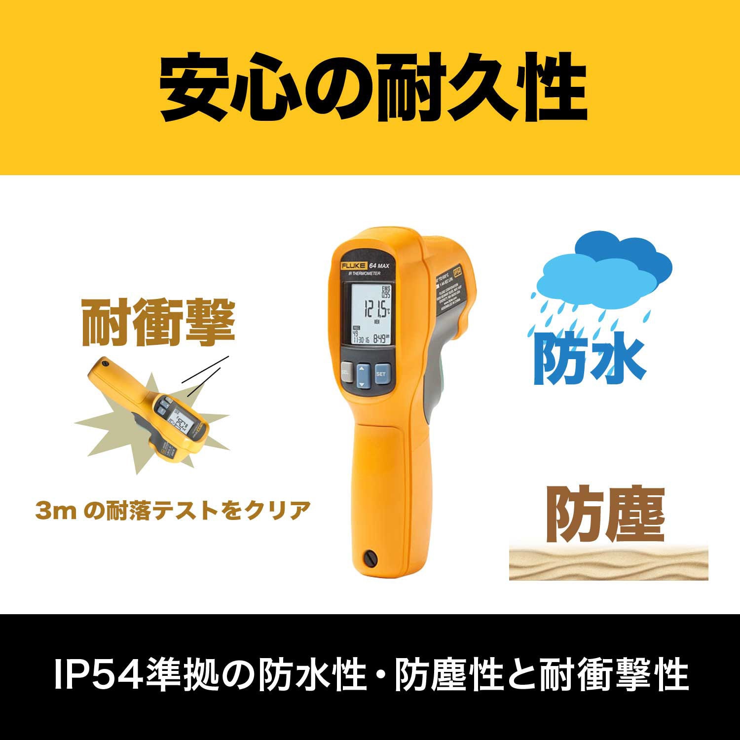 FLUKE (フルーク) 放射温度計 62MAX Fluke 62 MAX 放射温度計 | Fluke
