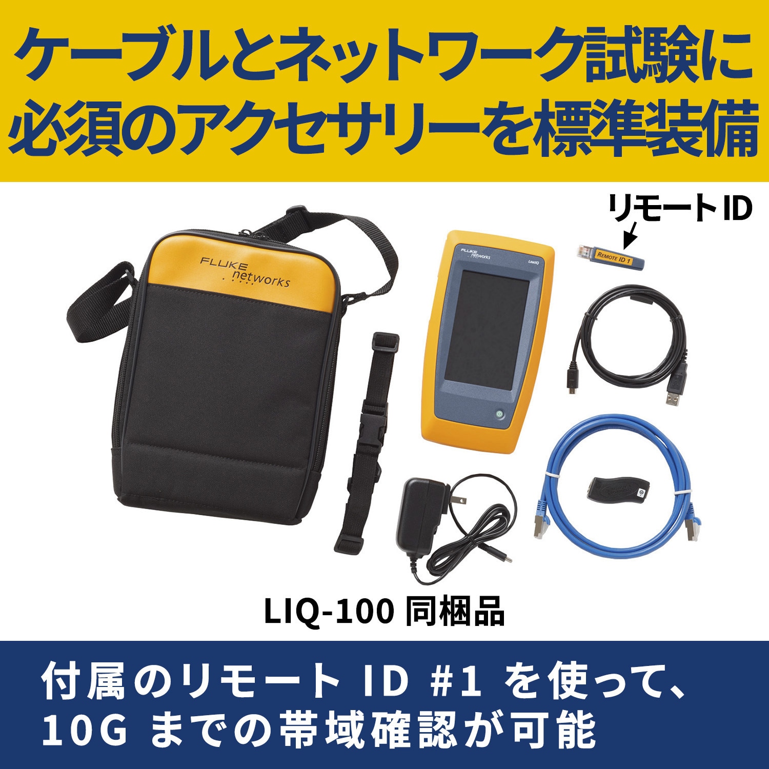 LIQ-100 ケーブル・ネットワーク・テスター 1台 Fluke Networks 【通販 