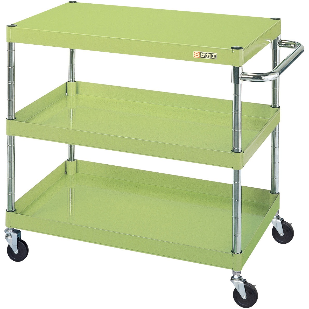 TRUSCO フェニックスワゴン 750X500 3段 PEW973G75W TRUSCO