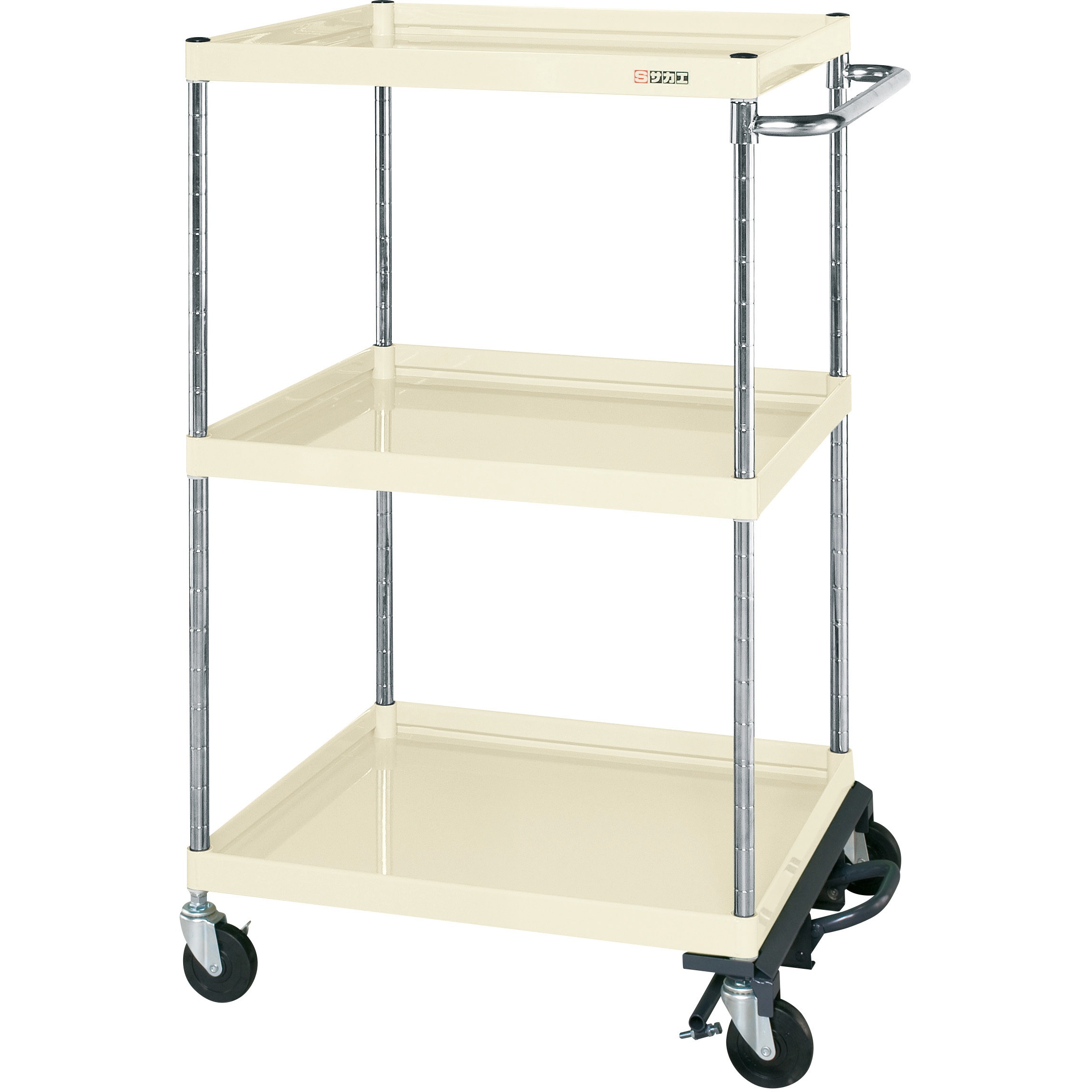 CSP-10123BRI CSパールワゴン(中量タイプ/ゴム車/フットブレーキ付