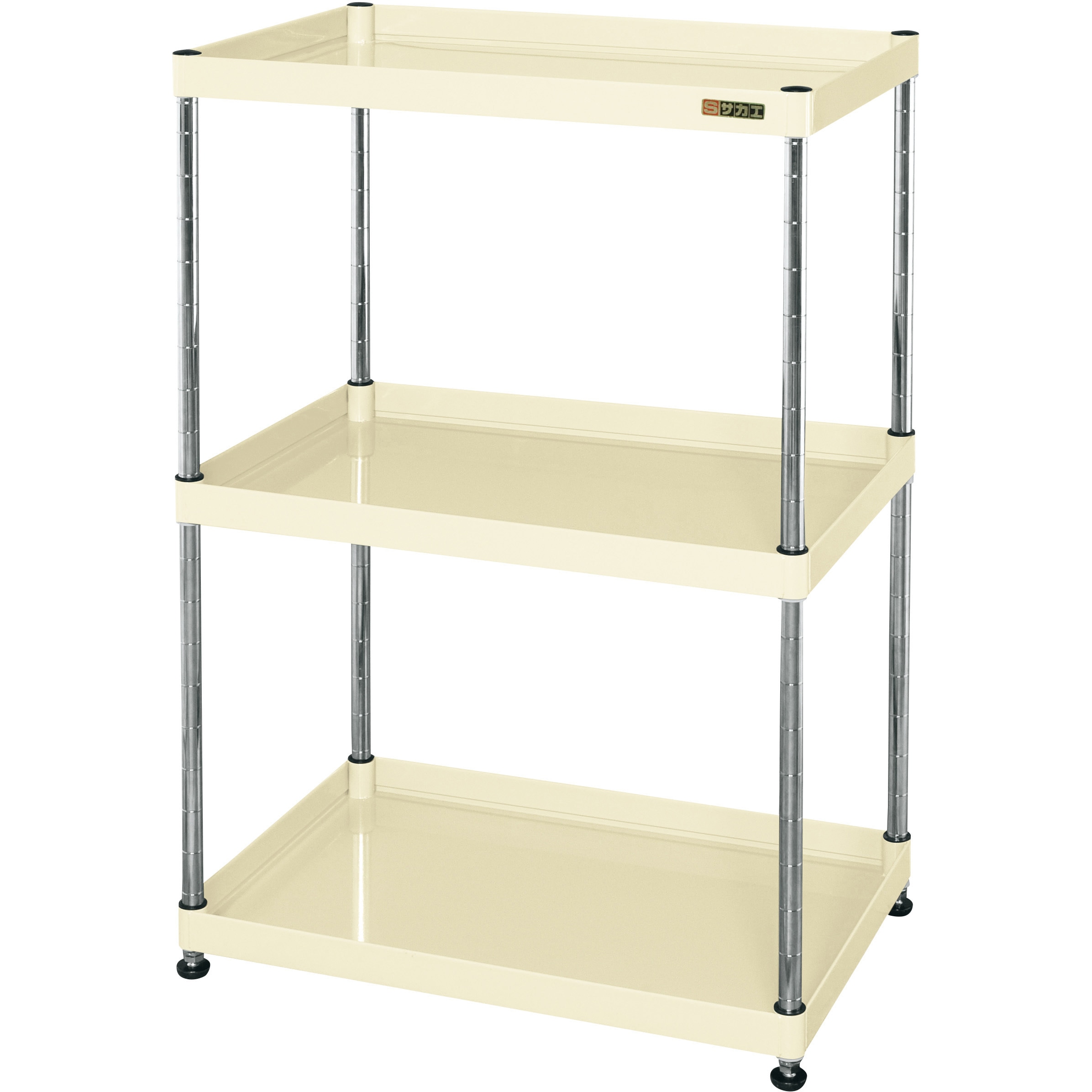 CSPN-75103I CSパールワゴン(固定タイプ/H1090/3段) サカエ アイボリー色 間口750mm奥行500mm  CSPN-75103I 27,735円