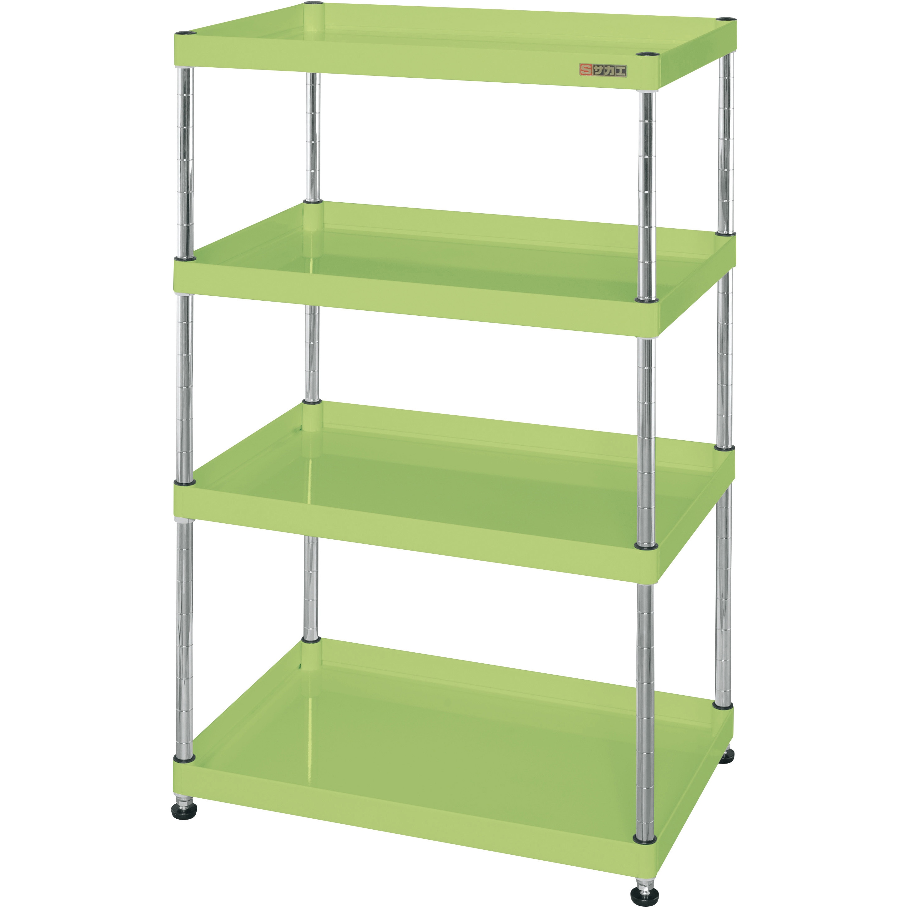 CSPN-60124 CSパールワゴン(固定タイプ/H1200/4段) サカエ グリーン色 間口600mm奥行400mm  CSPN-60124 27,287円