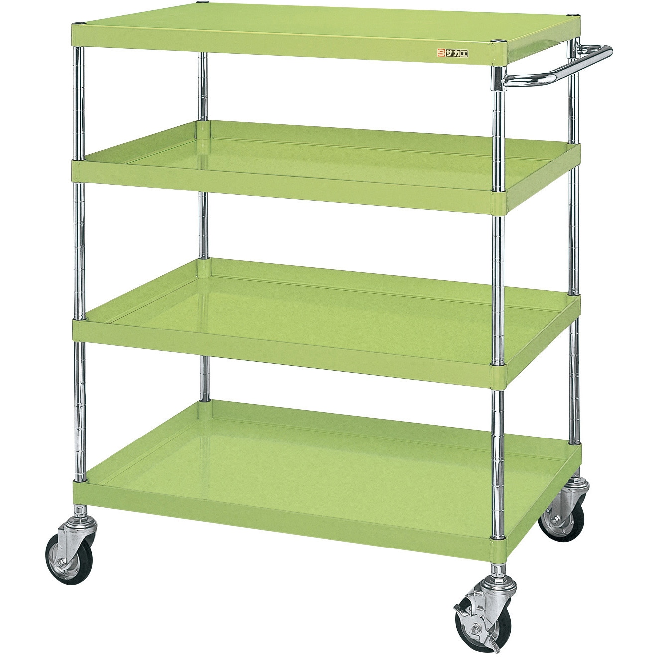 CSP-10124H CSパールワゴン(重量タイプ/ゴム車) サカエ 直進安定金具