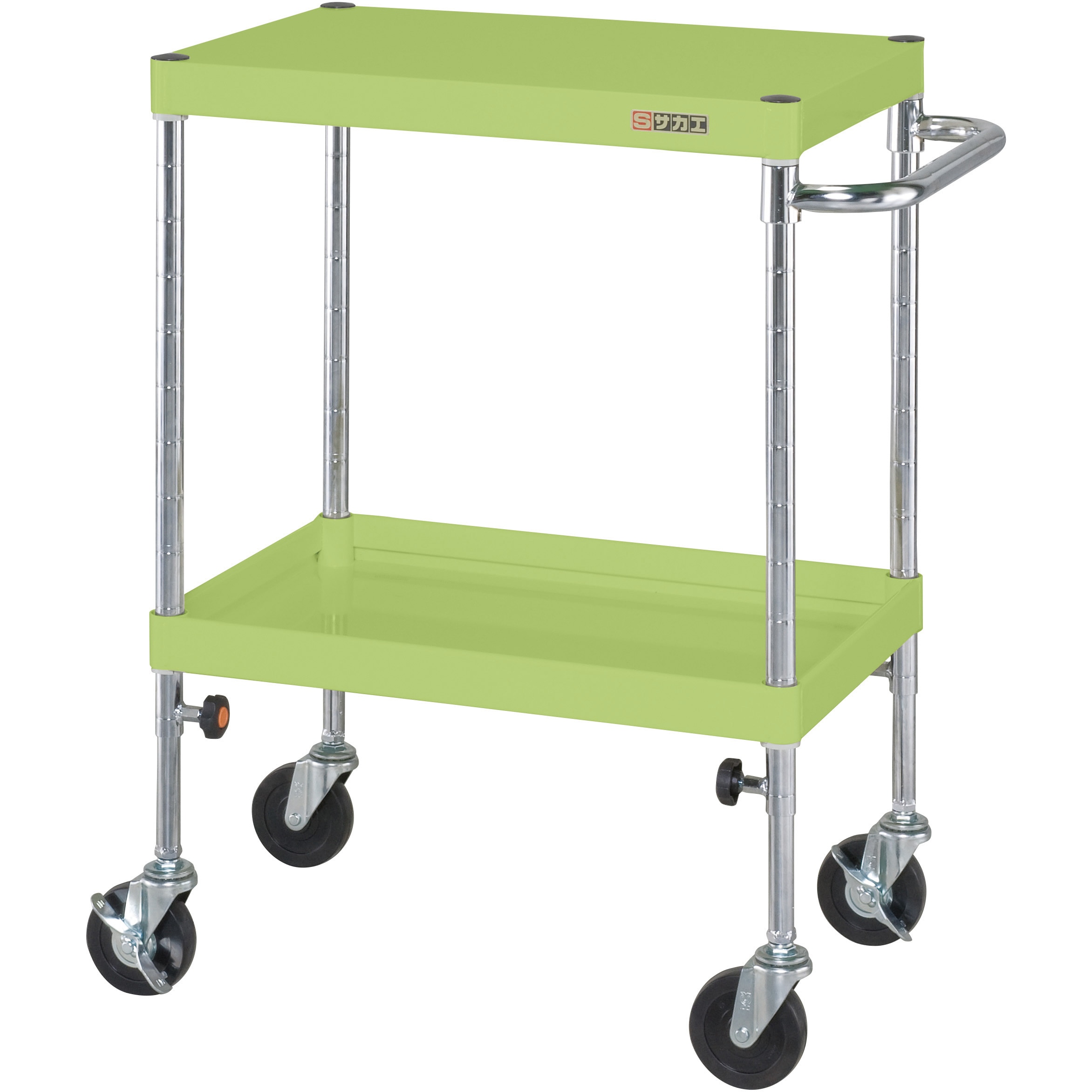 TCSP-6072 CSパールワゴン(高さ調整タイプ/ゴム車/H725～975) サカエ