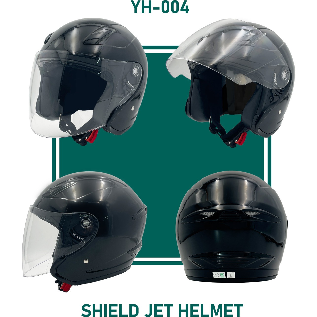YH-004 ジェットヘルメット 山城 サイズL 【通販モノタロウ】