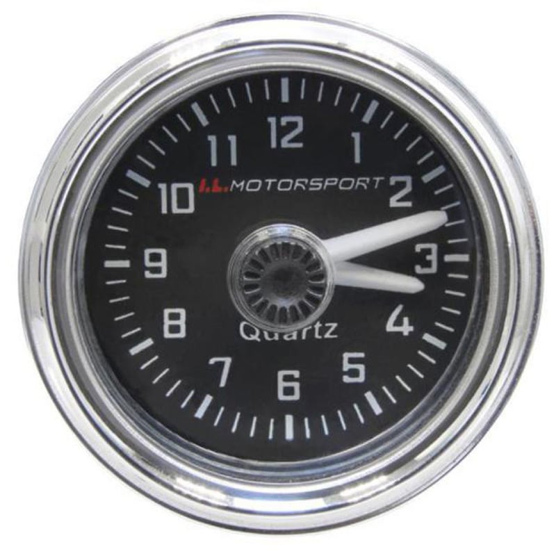 NAB-301213 52mmメーターホール用アナログ時計 黒文字盤 NAB-301213 1個 アイエルモータースポーツ 【通販モノタロウ】