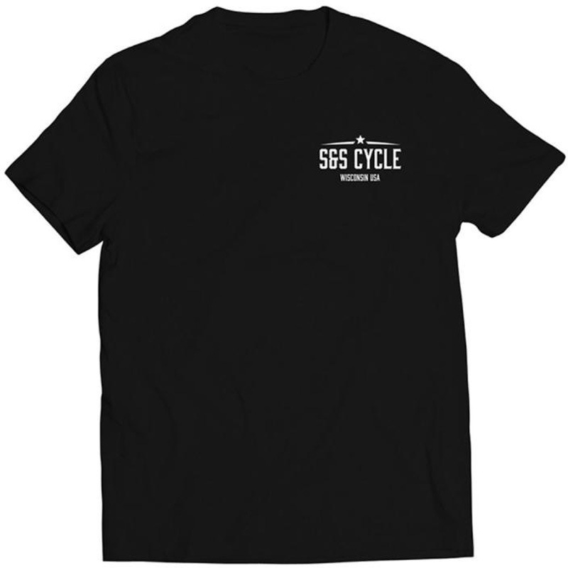 510-1080 Western Tシャツ 510-1080 エスアンドエスサイクル ブラック色 Medium(USサイズ)