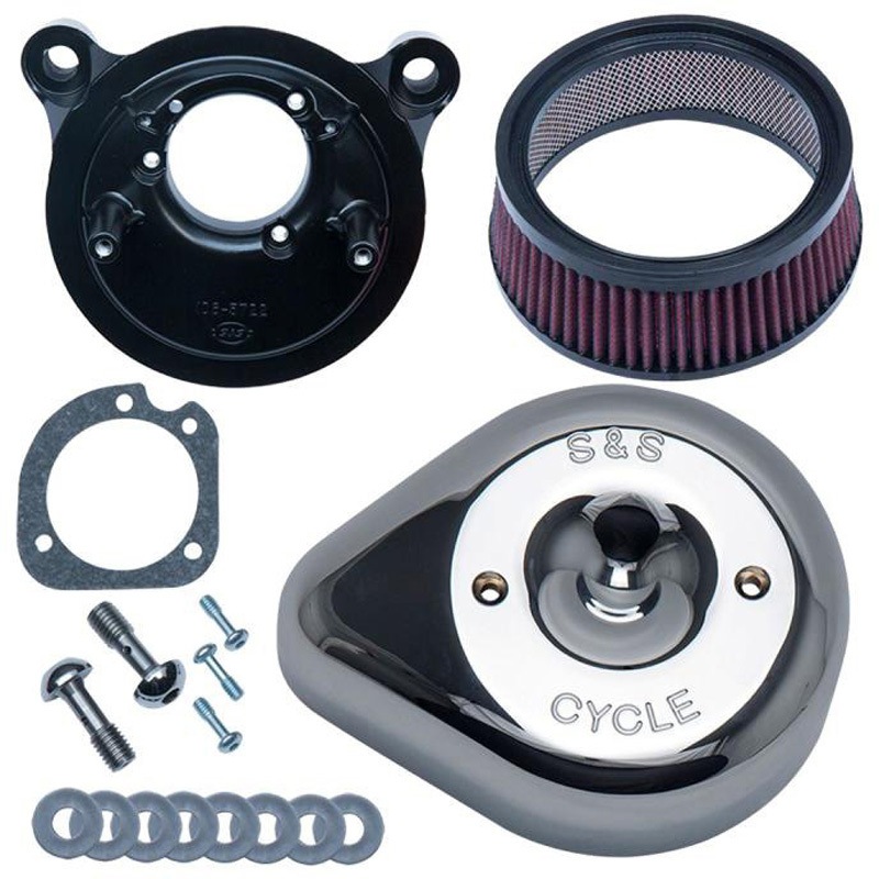 170-0524B ステルス エアクリーナーキット ティアドロップ クローム 170-0524B エスアンドエスサイクル アルミ 40,287円